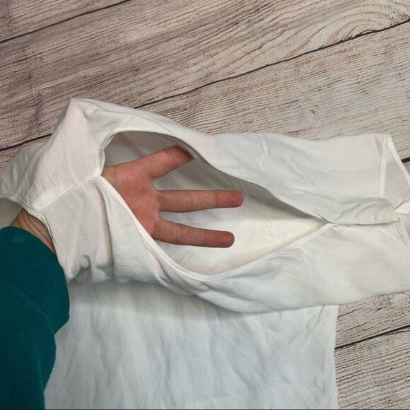 Jam’s World Vintage White Blouse with Open Shoulders Size Large - Picture 6 of 9